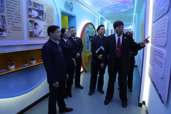 潼关县委副书记唐娴对县检察院党史教育暨教育整顿工作进行检查