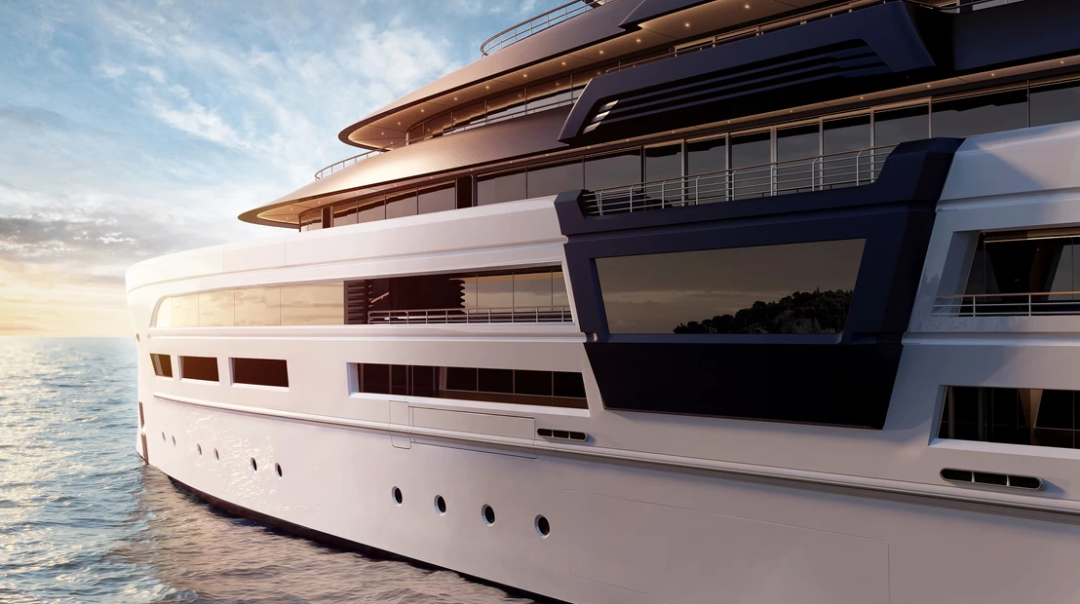 95米長的Ultra2超級游艇，設計透露著未來超級游艇趨勢