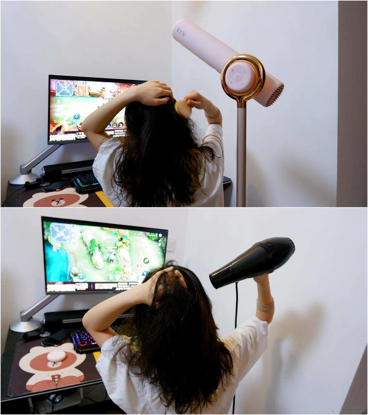 一招解决吹发难干劳累，你只需拥有品仕乐立式吹风机