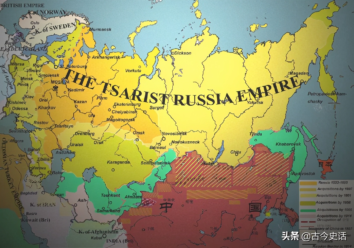 为何搞陆地扩张的俄罗斯，保住了地盘，搞海外扩张的英法没保住？
