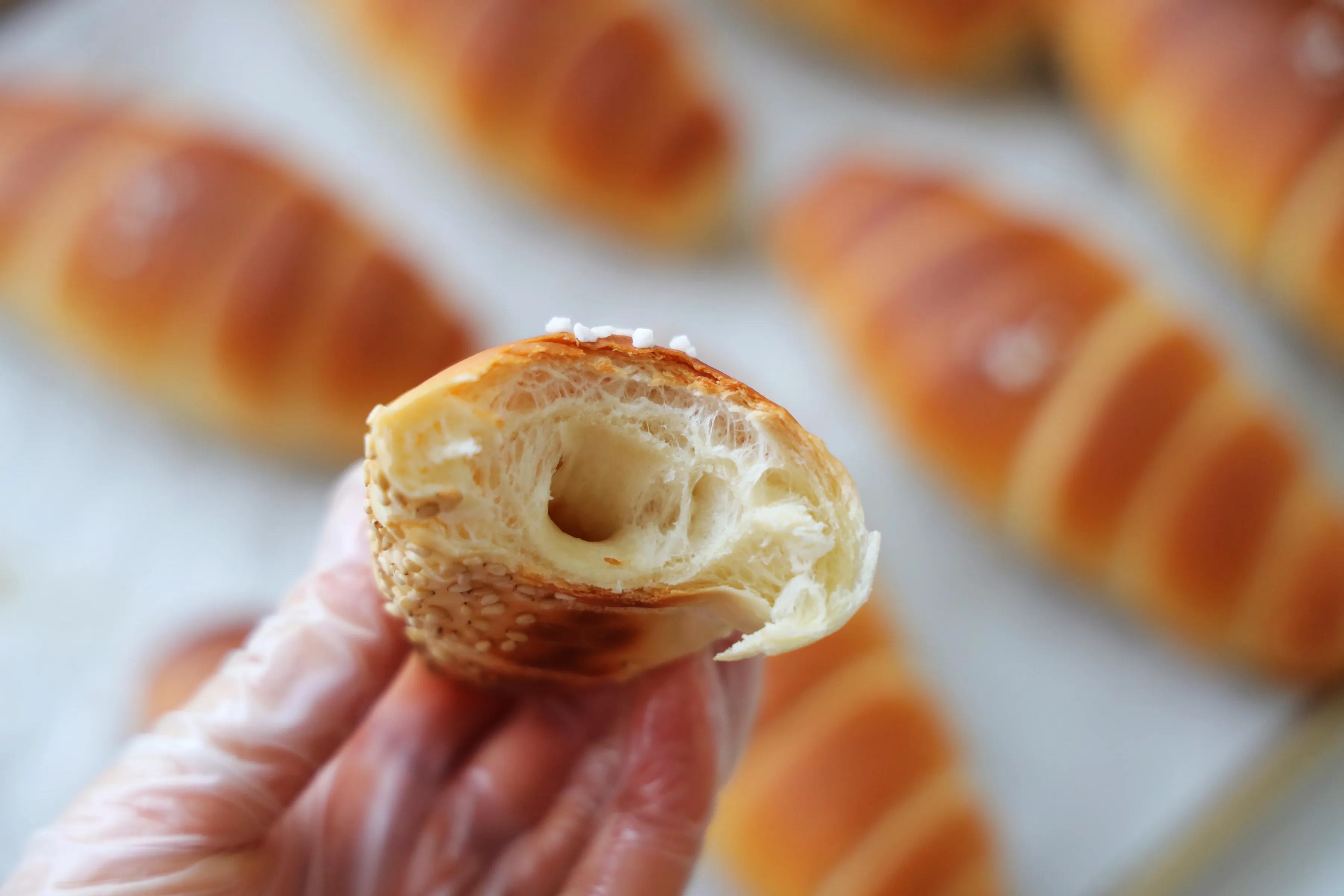 日式海鹽麵包，無數人愛吃的一款咸麵包，一口氣吃3個不在話下