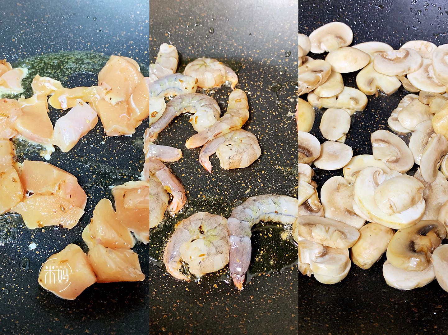 图片[8]-鸡胸肉虾仁蘑菇浓汤做法步骤图 香浓顺滑又低脂吃上一口幸福感爆棚-起舞食谱网