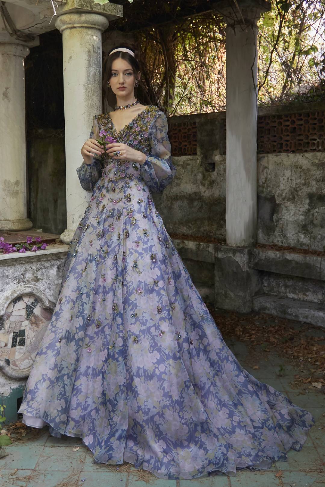 Luisa Beccaria Couture Fall 2021 带有梦幻感的纱裙唯美浪漫