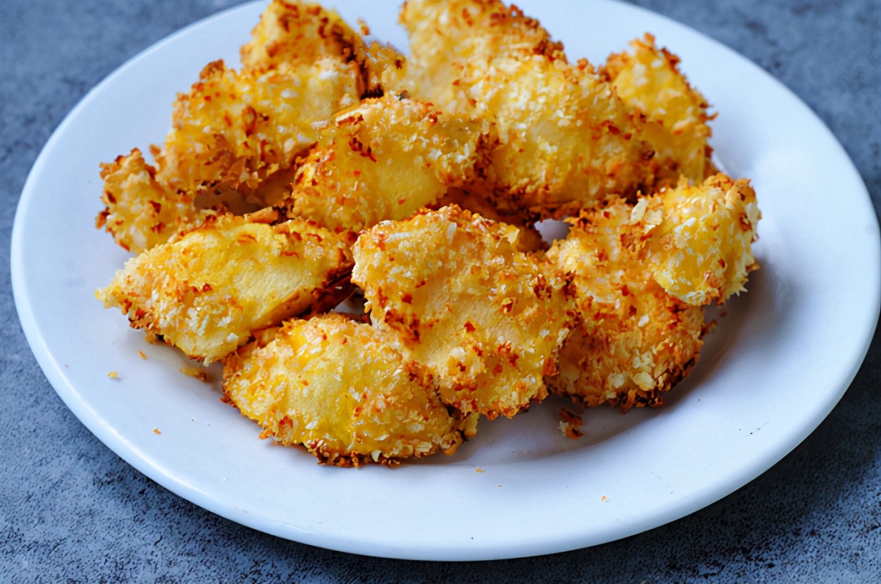 外酥裡脆的蘋果派，不加糖，不加油，低脂低熱量，饞哭隔壁孩子