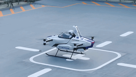 日本一人座的“飞行汽车”SkyDrive，试飞成功
