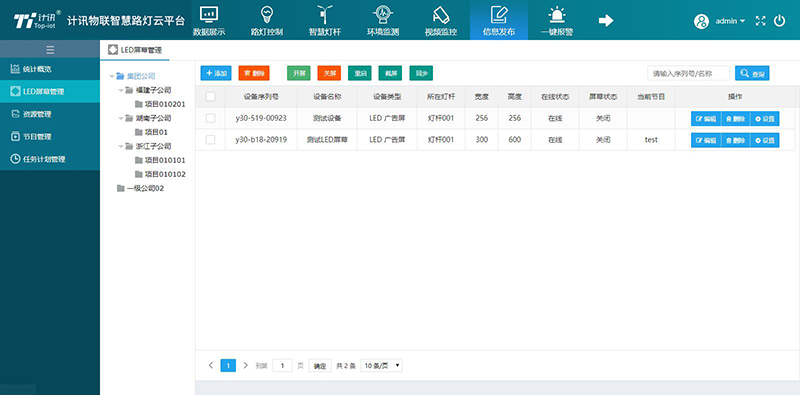 智慧路灯云平台有哪些功能 可以监测什么数据