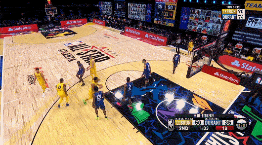 詹姆斯队连续4年赢下全明星赛！字母哥获MVP，当成总决赛打了