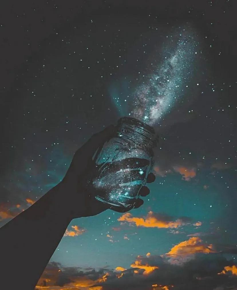 描写星空的唯美句子 坠入星河的温柔仙句图片
