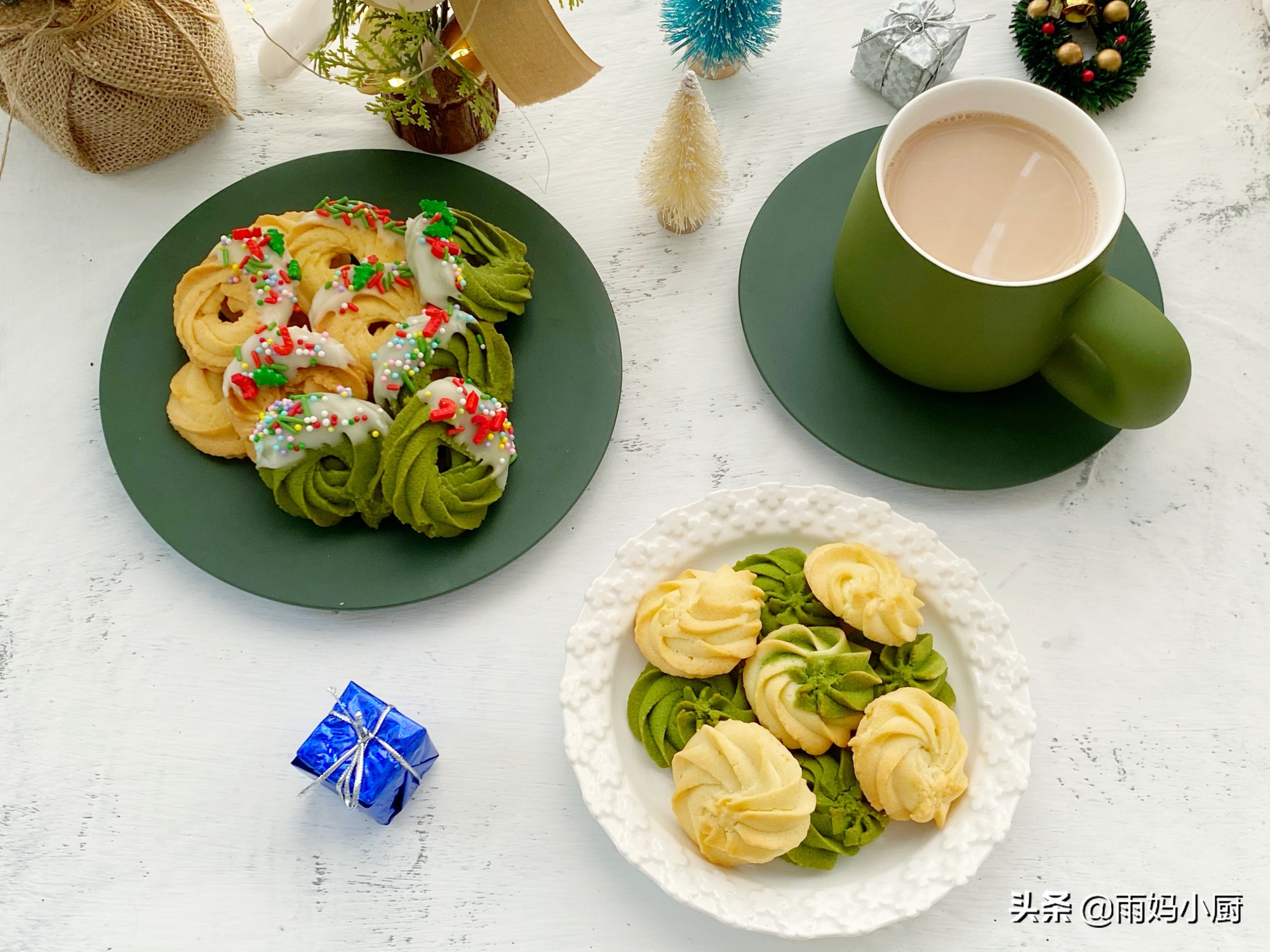 聖誕節快到了，教你做香酥美味高顏值花環曲奇，花紋清晰一學就會