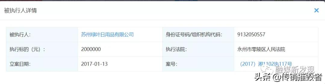 苏州绿叶公司被列入被执行人：坎坷直销路为何屡遭媒体质疑？