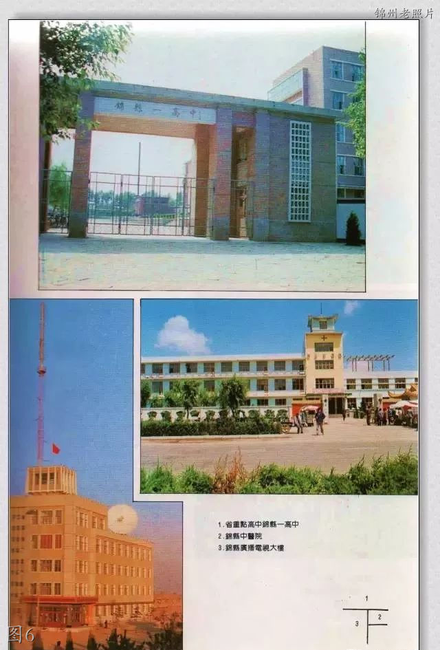 锦州凌海老照片：火车站，联营商场，凌河酒厂，锦县一中，中医院