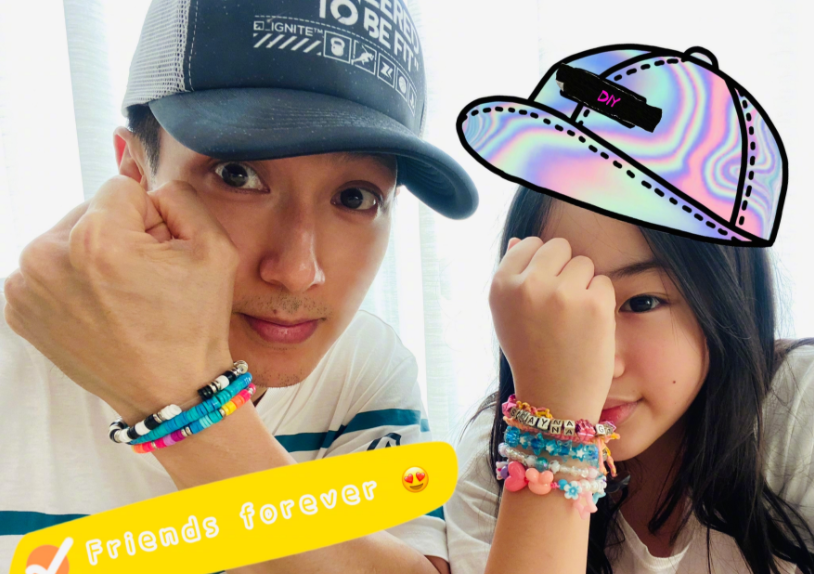 明星基因就服吴尊，女儿甜美可爱不说，儿子五官像是复制粘贴