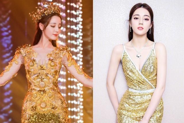 宋茜的金鹰女神礼服曝光，发光面料配金色羽毛，网友：一地鸡毛？