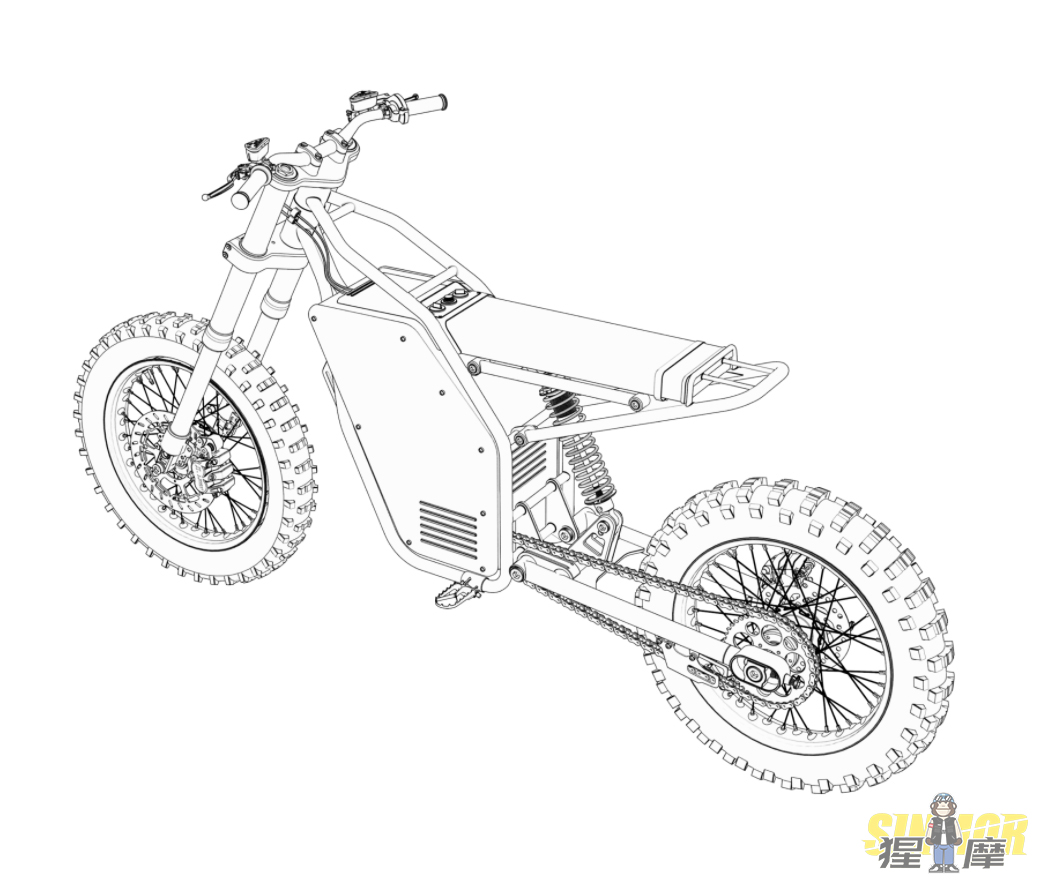 Offset Motorcycles OFR-M1越野电动车，极简设计，少即是多的理念