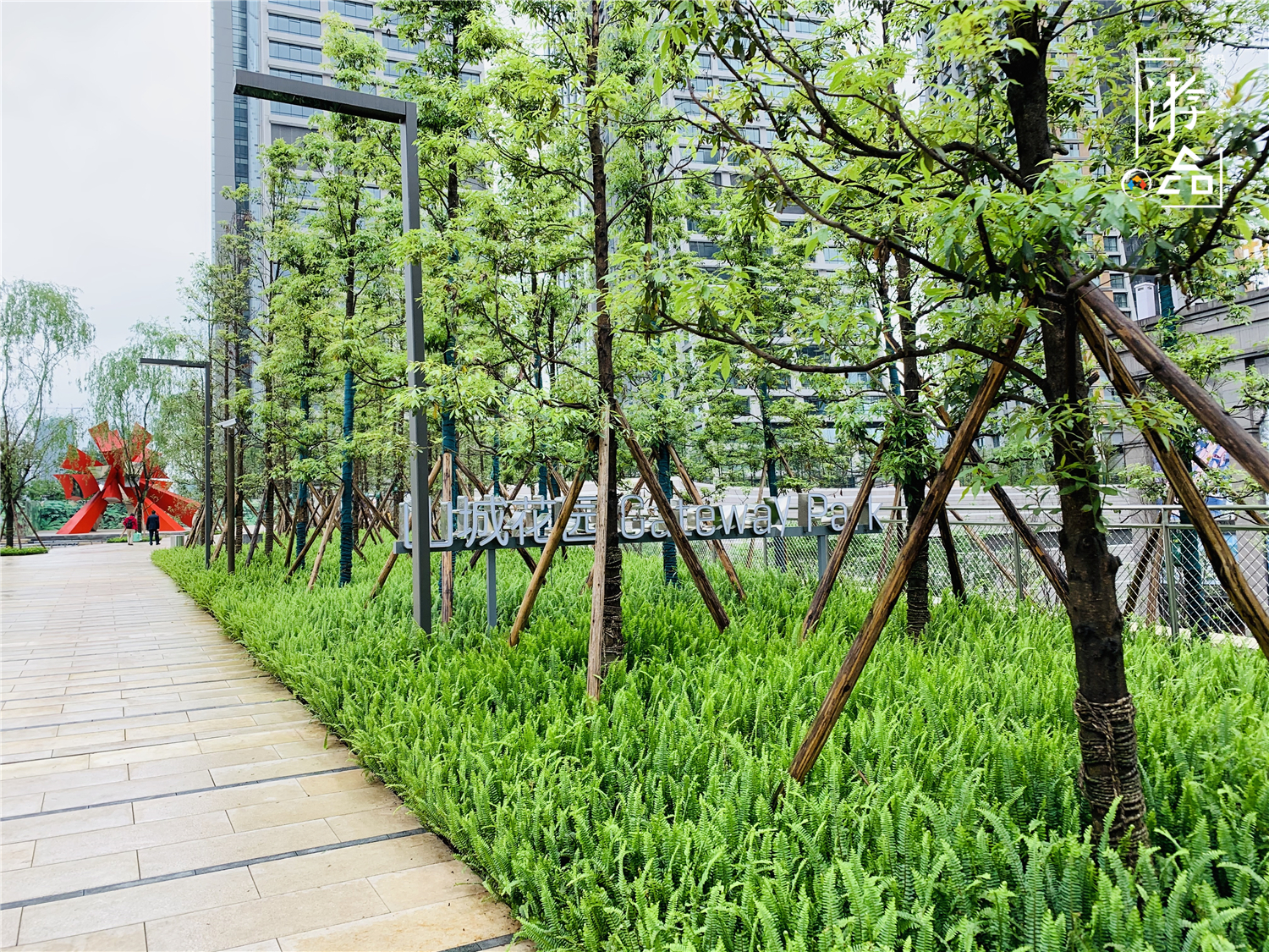 重庆来福士的山城花园，超脱现代的未来感，看两江四岸的最佳地点