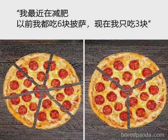 瘦子的飲食結構 VS 胖子的飲食結構