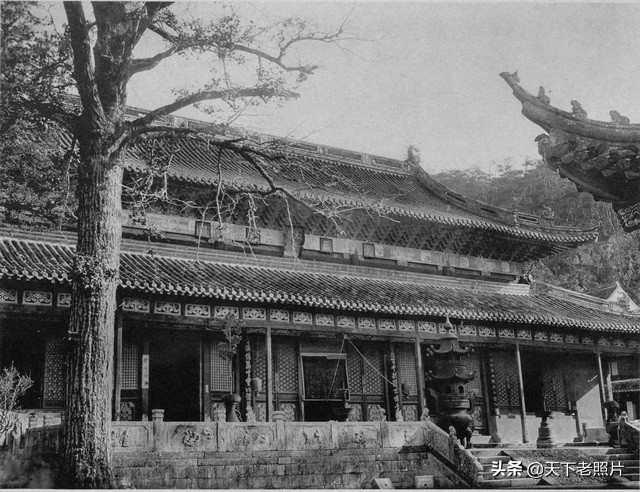 1908年浙江定海县老照片 百年前普陀山各寺庙美丽风光
