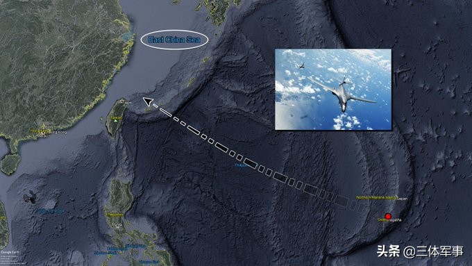 美军轰炸机飞抵宫古岛！距离温州500多公里，意