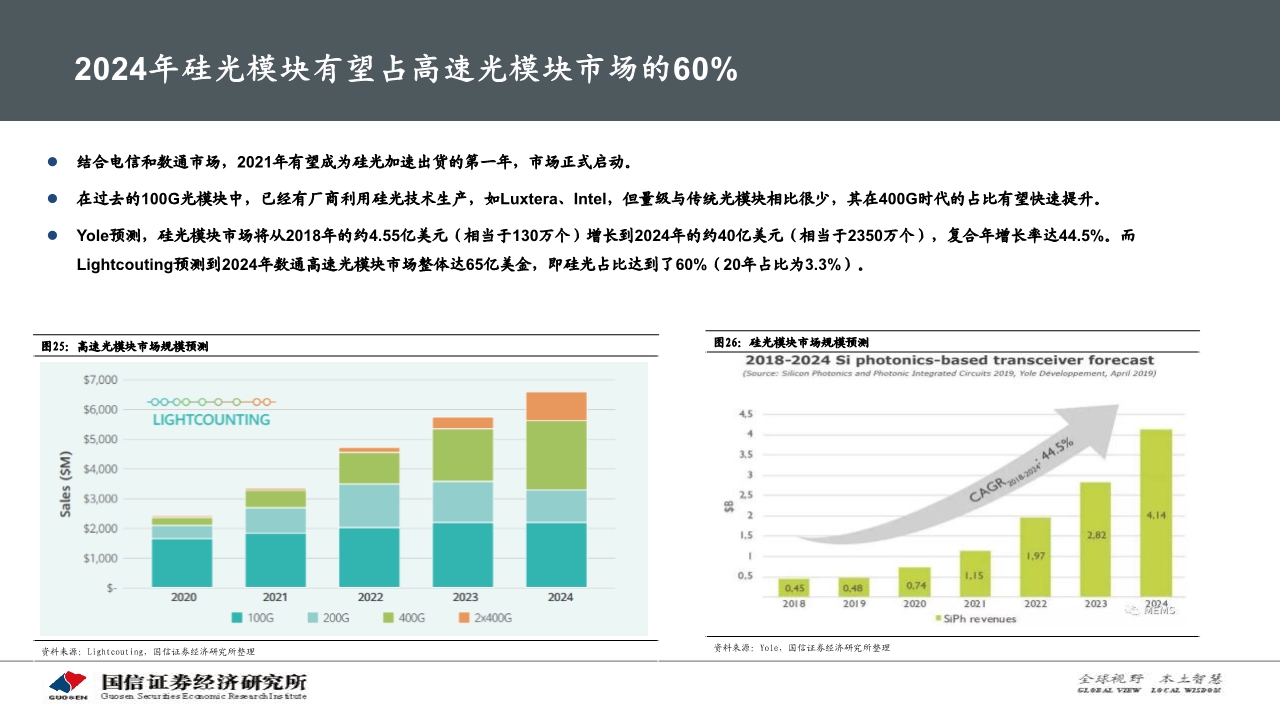 光通信产业专题报告：硅光模块大有可为