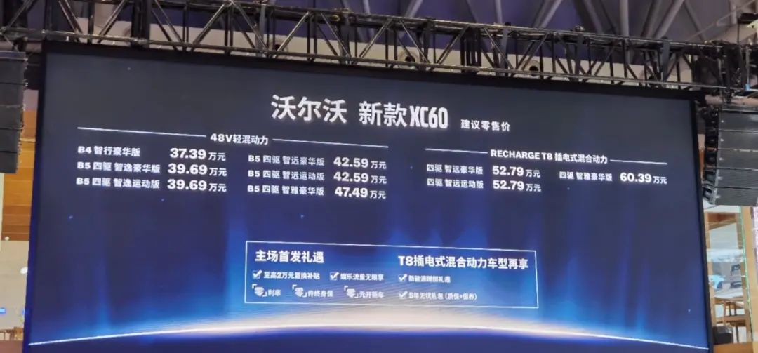 推荐B5四驱智逸豪华/运动版！新款沃尔沃XC60上市