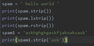python自学篇（第六章：字符串操作）