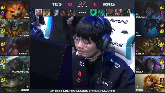 LOL-LPL：双TP极限偷家笑到最后，RNG鏖战五局3-2淘汰TES