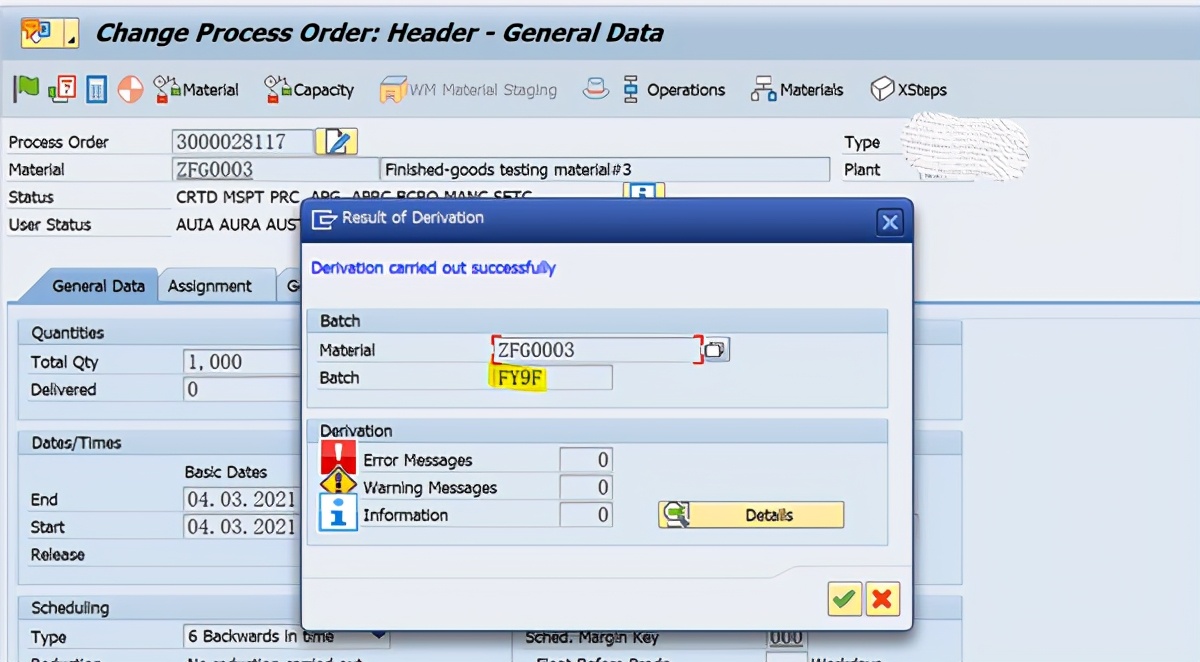 SAP Batch Derivation功能初探之一