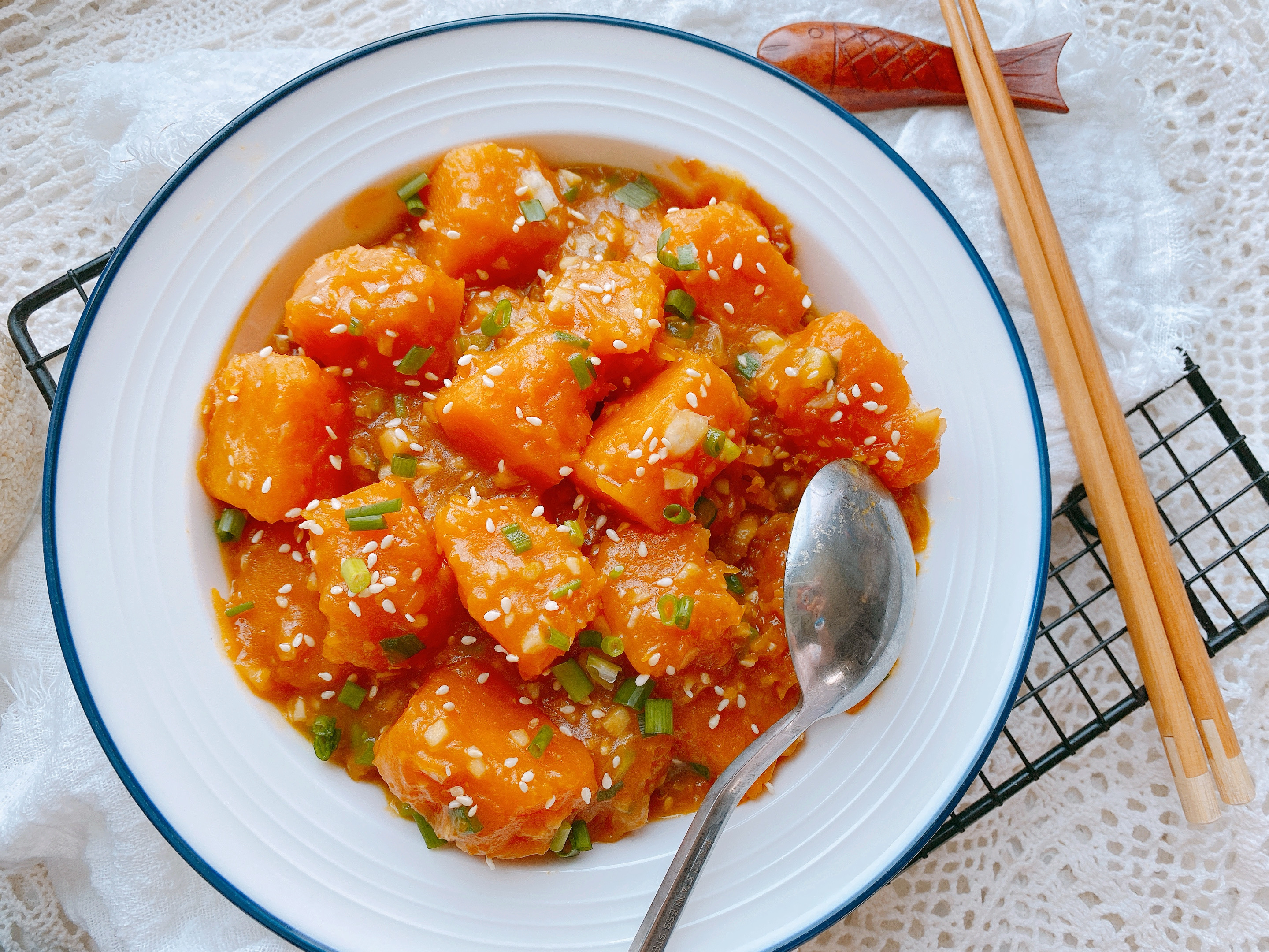 烧南瓜最好吃的做法，2个重点，粉糯香甜入味，比肉还好吃超下饭