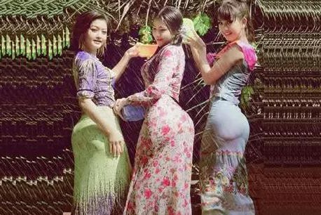 当缅甸姑娘解开筒裙之后，终于知道，她们为何