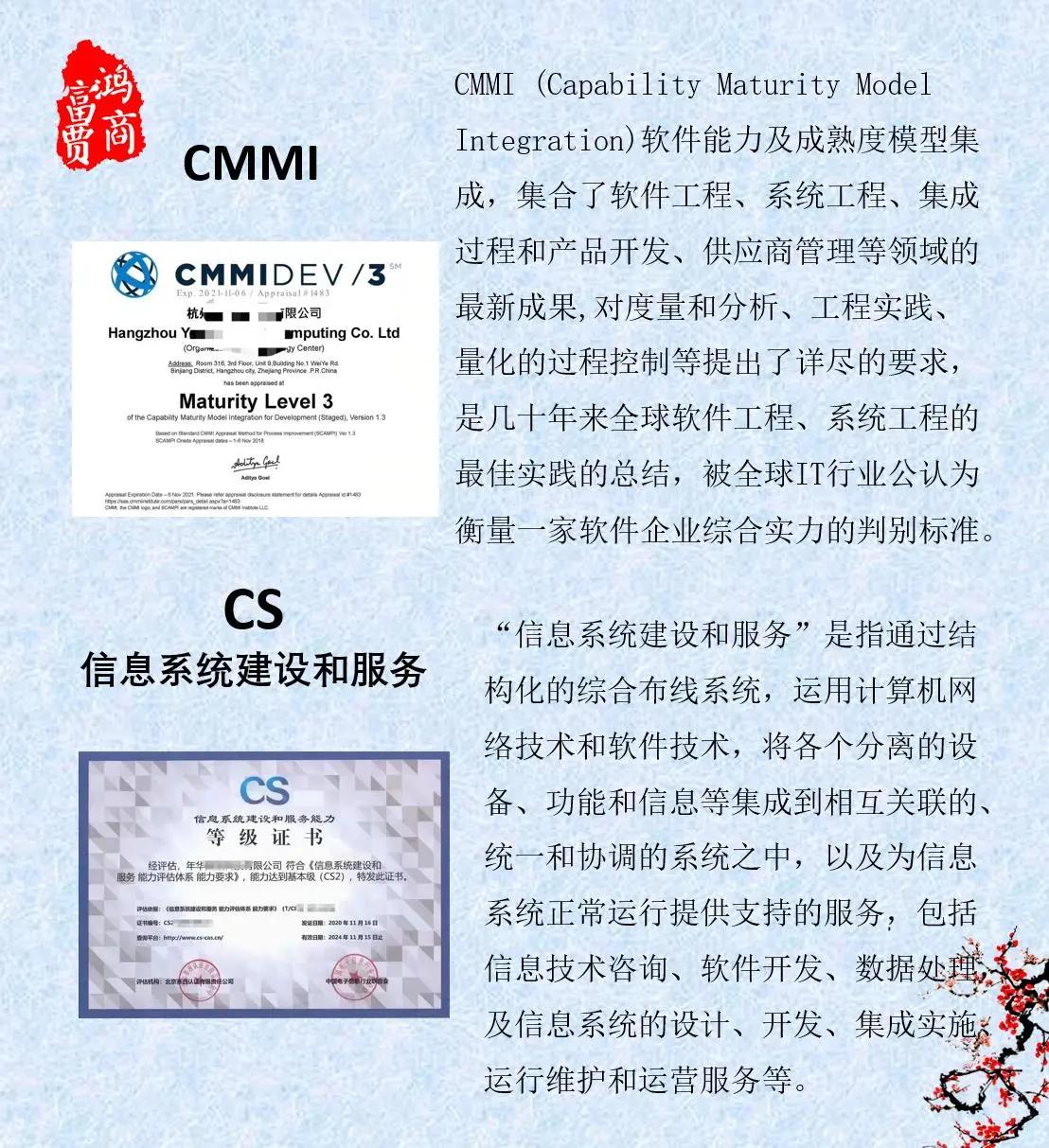 CS-信息系统建设和服务能力资质