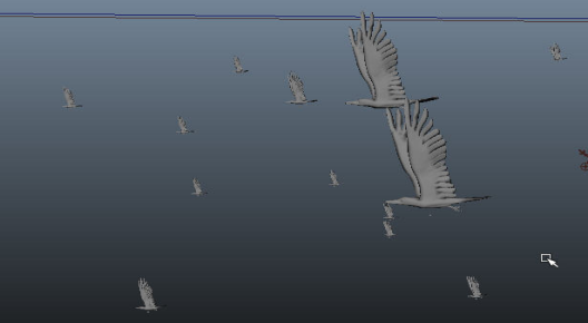 掌握好这十二个制作思路，你也能用Maya快速制作群体飞鸟的动画