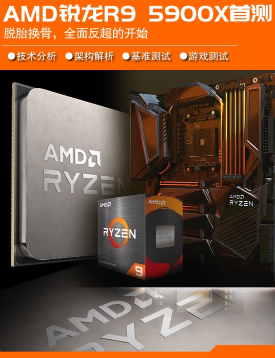 AMD锐龙5900X评测：捅破英特尔游戏性能天花板