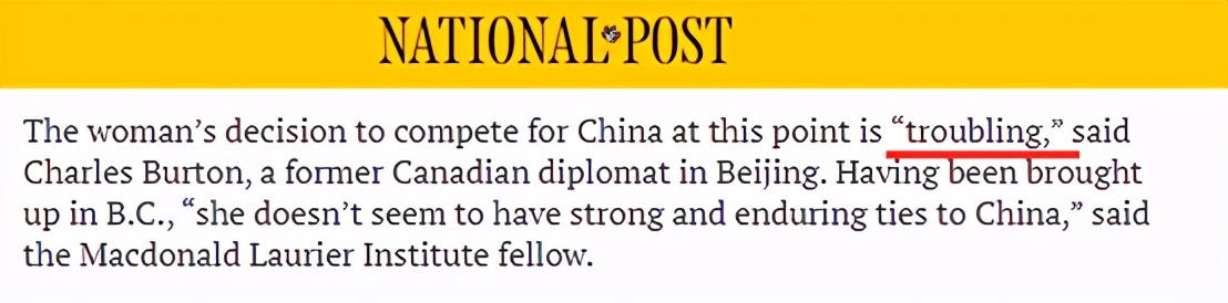 As expected, canadian media begins bespatter the girl of this naturalization China