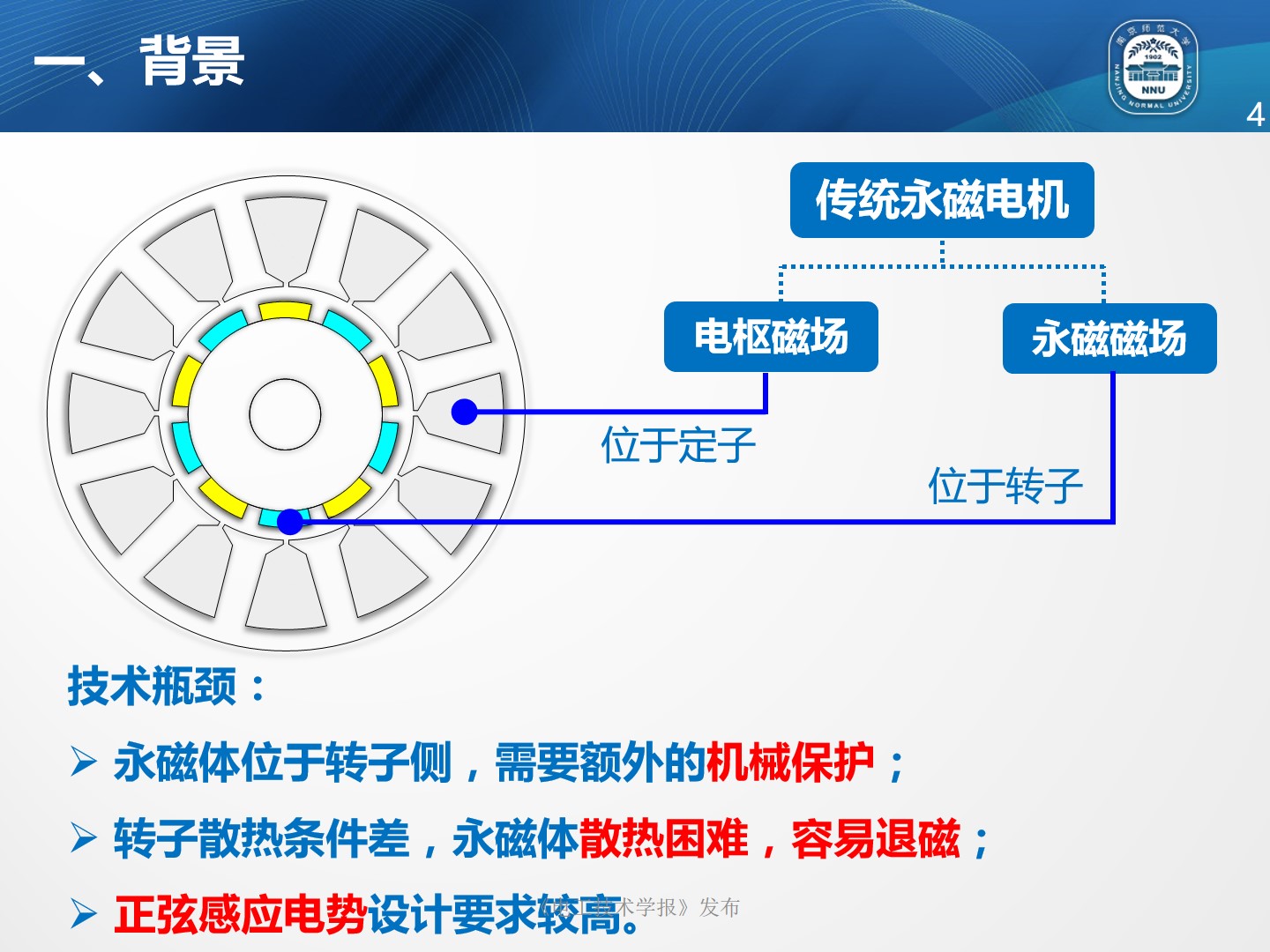 南京师范大学朱晓锋博士：磁通反向永磁电机