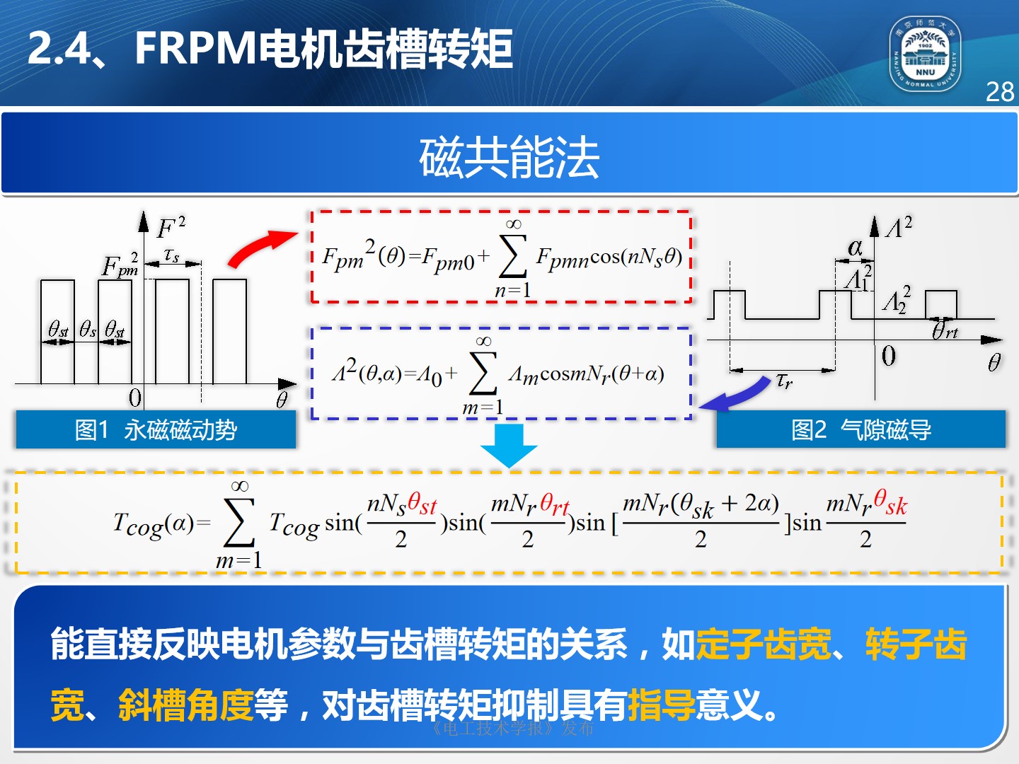 南京师范大学朱晓锋博士：磁通反向永磁电机