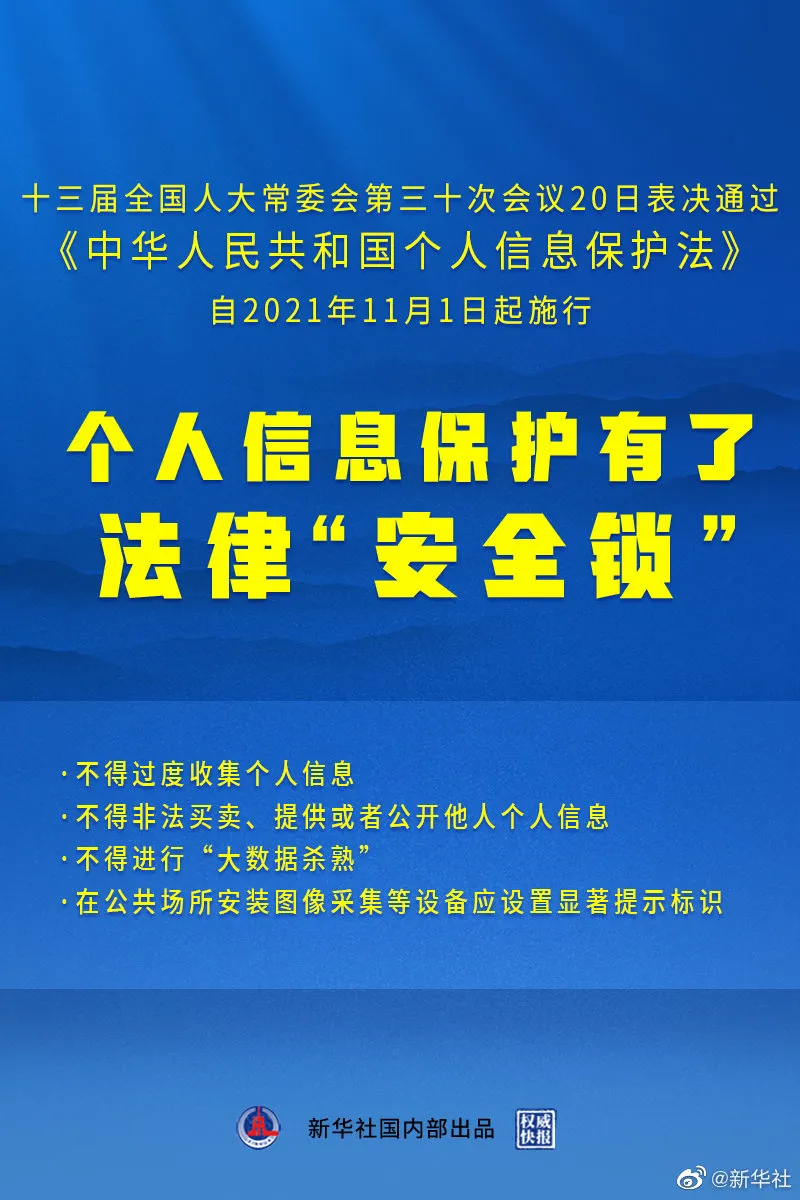 个人信息保护法来了