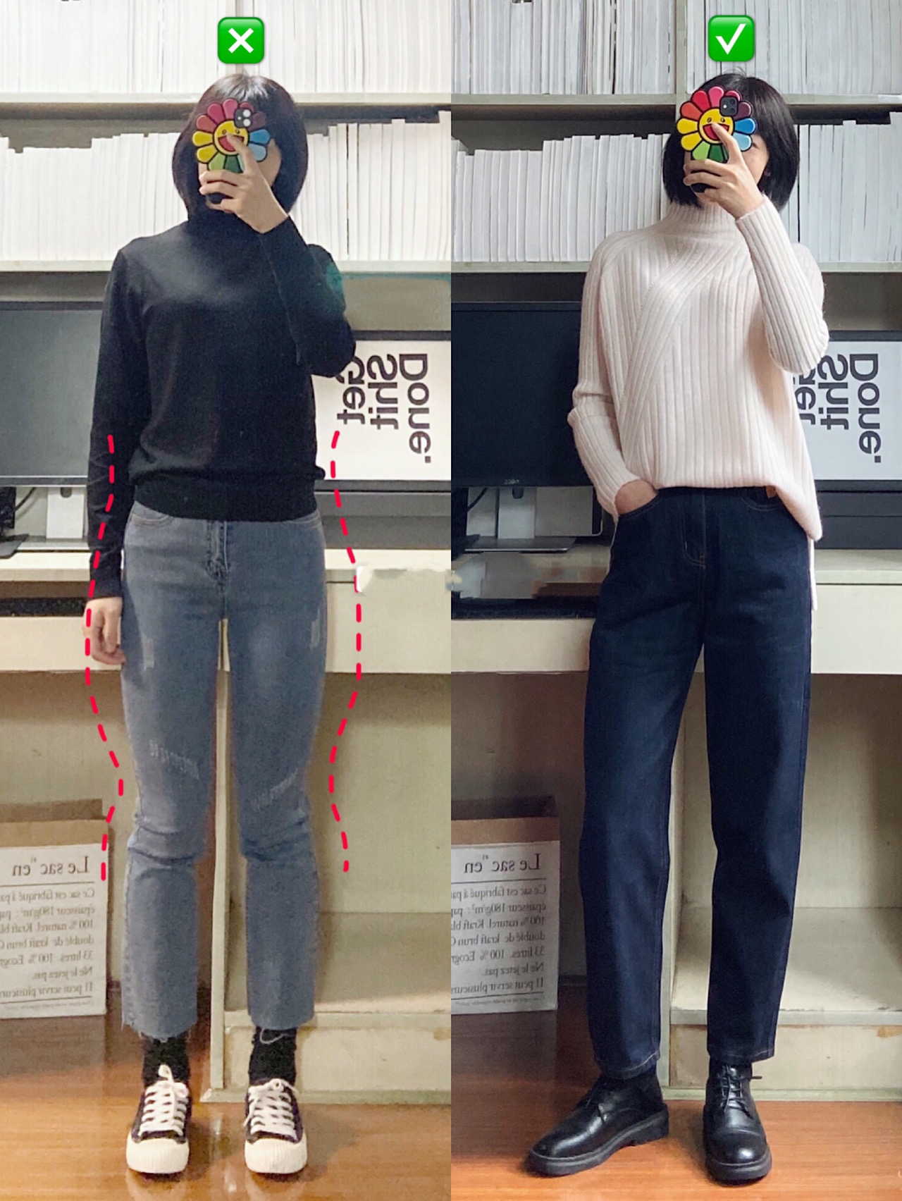 你是什么腿型就选什么裤子，今冬流行的烟管裤，腿粗女人穿更合适