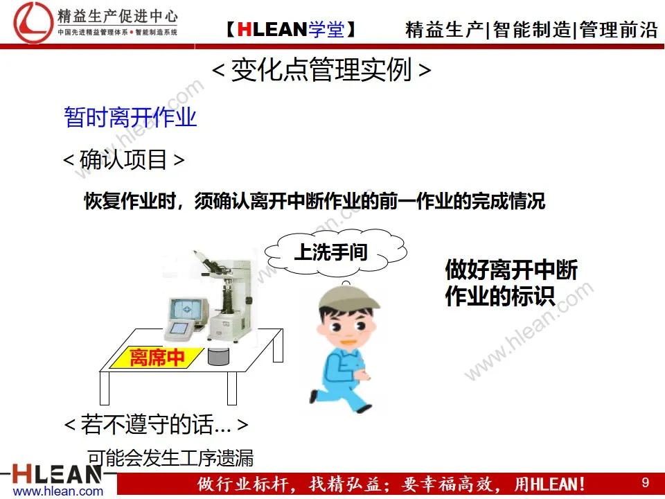「精益学堂」变化点管理培训——阻断不良发生之活动