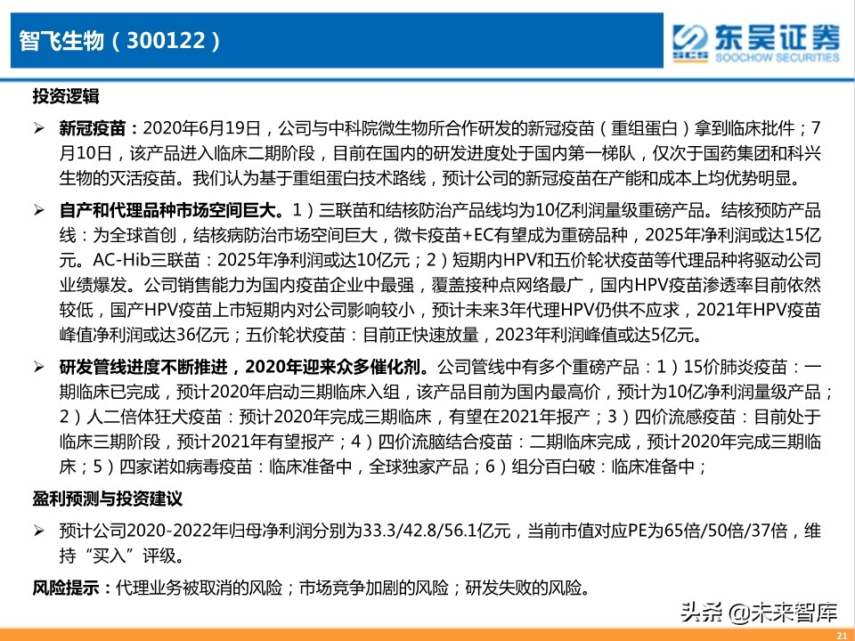 疫苗行业专题报告：新冠疫苗，守以待时，未来可期