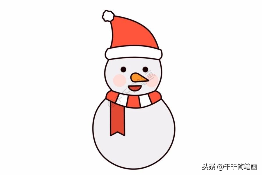 雪人简笔画视频图文教程