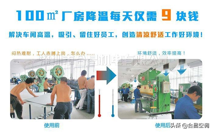 100㎡1小時1度電的廠房降溫方案快來看看