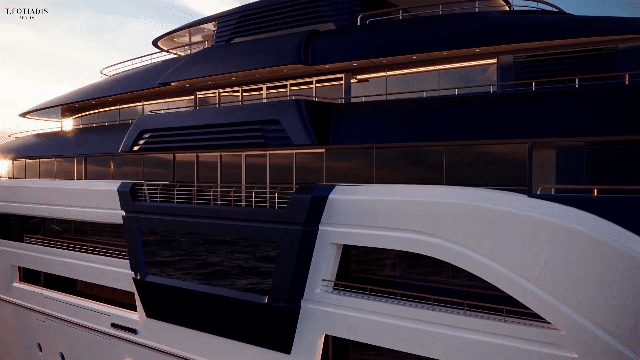 95米長的Ultra2超級游艇，設計透露著未來超級游艇趨勢