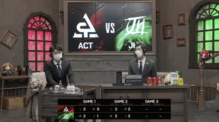 第五人格2021IVL夏季赛常规赛ACT vs JHS第二局