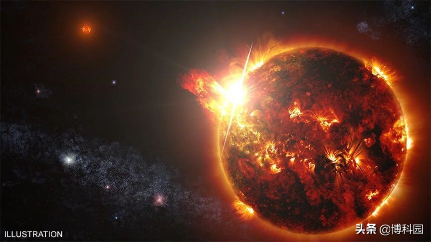 首次观测到450光年外恒星的巨大日冕物质抛射