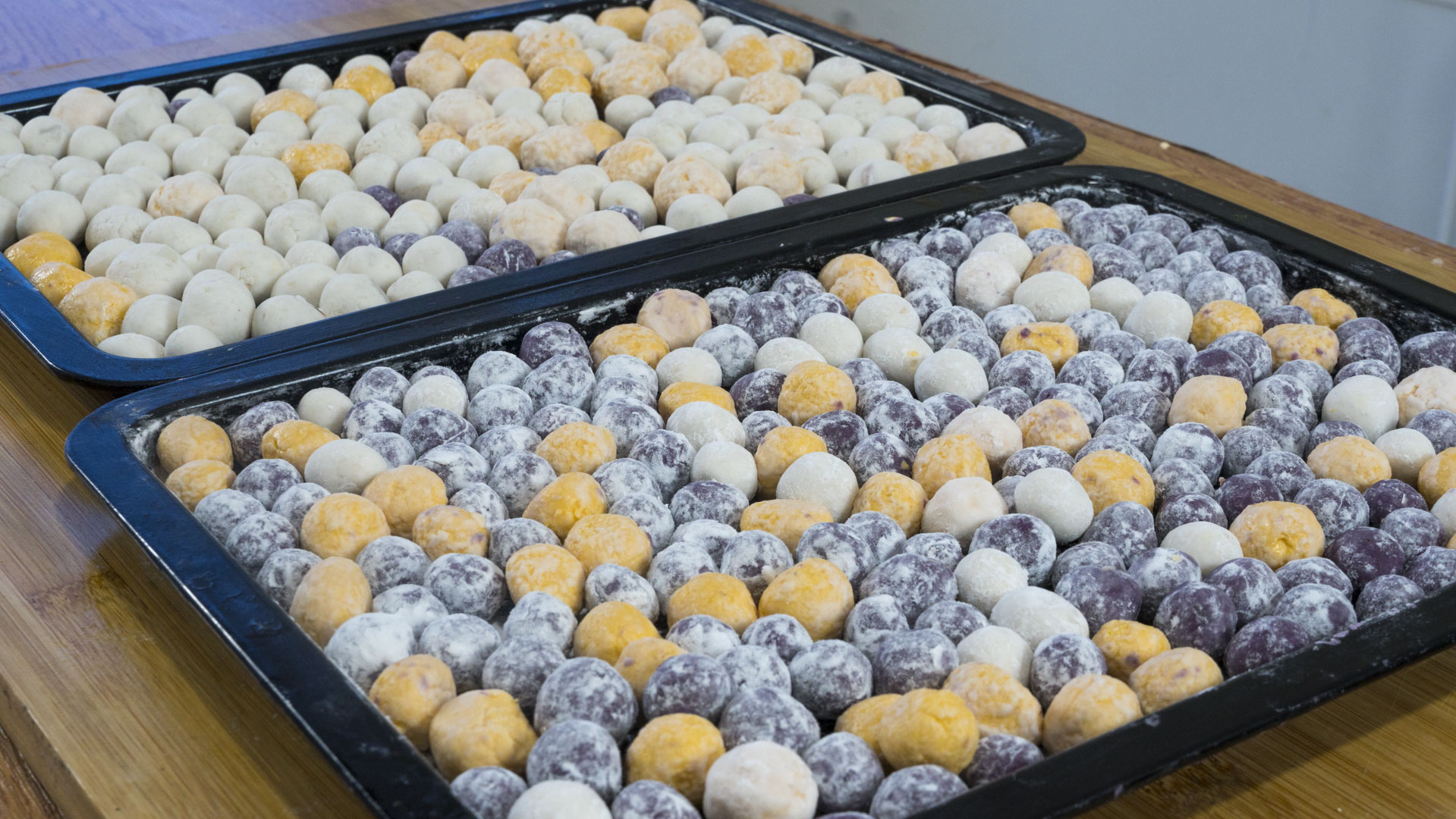 手工芋圓最快速的做法，1搓2揉，勁道Q彈，大人小孩都喜歡吃