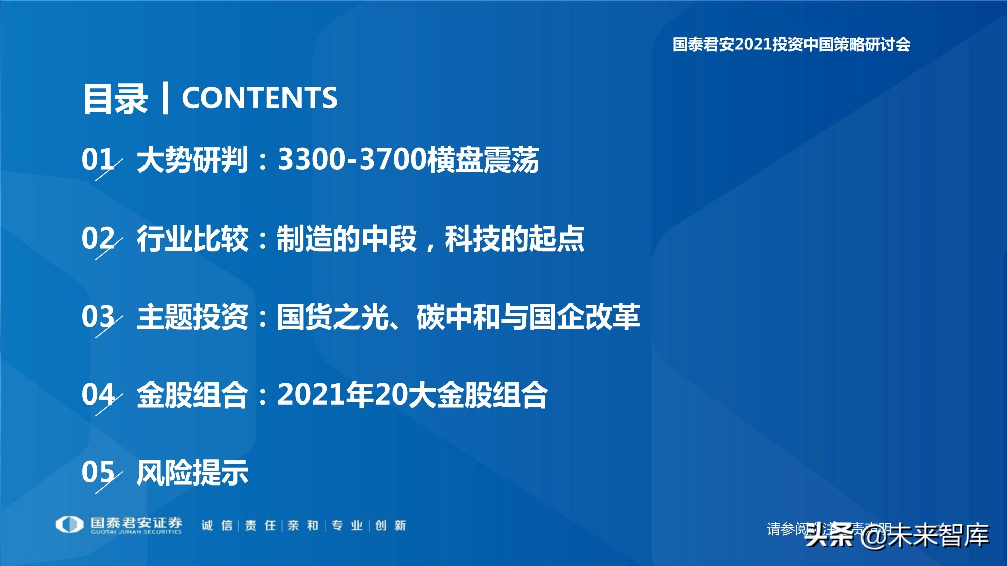 2021年春季A股投資策略展望：制造的中段，科技的起點