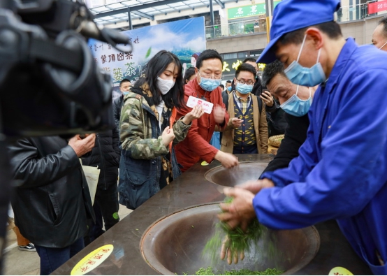 四川名山：春暖茶香 如约而至 2021年第一背篓蒙顶山茶清新上市