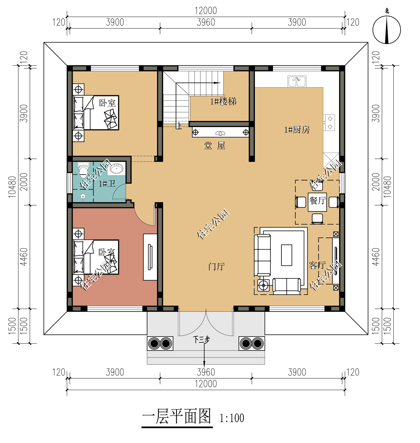 新农村房子设计图10套图纸附预算