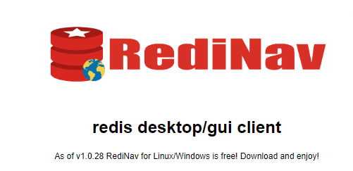 一款免费的Redis桌面客户端：RediNav