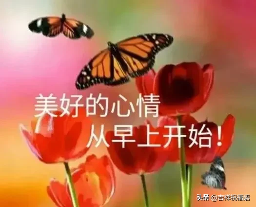 问候大家早上好快乐的早安短信祝福，早上好表情美图图片